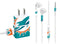 NFL Miami Dolphins Large Logo Phone Charger Skin